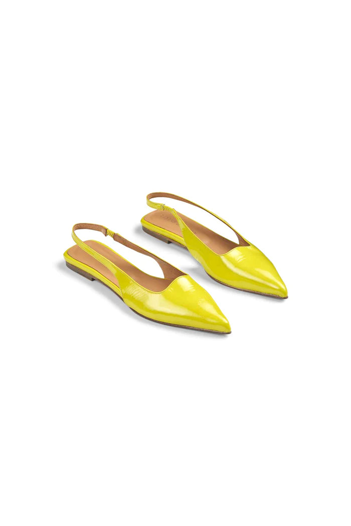 Acacie pointy slingback lemon Rabens Saloner